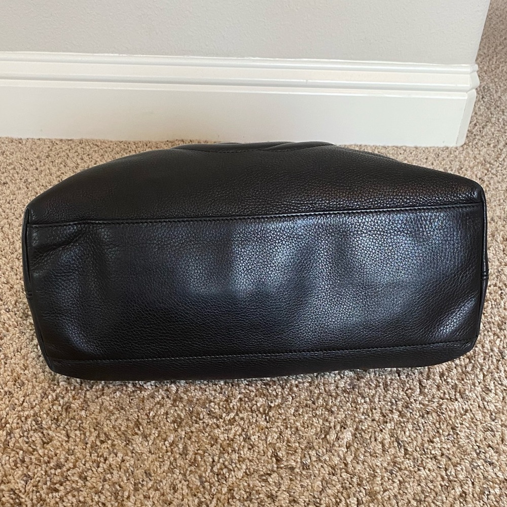 Authentic Black Leather Gucci Chain Soho Hobo Bag - Picture 7 of 15